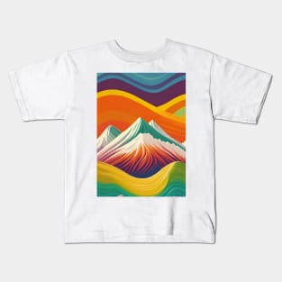 Rainbow Mountain Kids T-Shirt